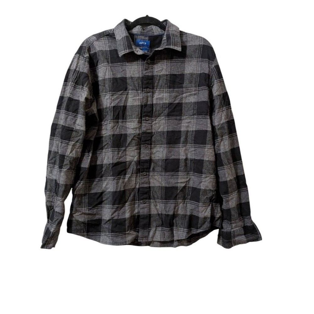 APT.9 Men's Plaid Button-Up Shirt - XXL